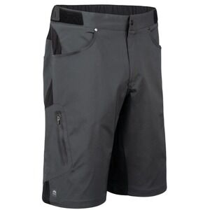 Zoic Ether All-Mountain Performance Mens Slim Fit Gray/Brown Shorts - Size XL